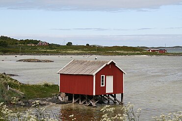 Boathouse located on Krøttøy