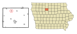 Location of Bode, Iowa