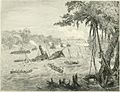 Naval Warfare in Paraguay: Destruction of the ironclad Rio de Janeiro by a mine.