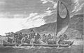 Image 9Polynesian (Hawaiian) navigators sailing multi-hulled canoe, c. 1781 (from Polynesia)