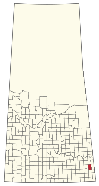 Location of the RM of Walpole No. 92 in Saskatchewan