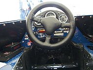 The cockpit of the Tyrrell 001