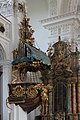 Pulpit in Irsee Abbey, Bavaria in the shape of a ship's prow