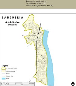 Bansberia Municipality Area Map
