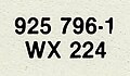 Double catalog numbers, 925 796-1 and WX 224, used on the same vinyl record