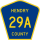 County Road 29A marker