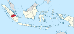 Location of Jambi in Indonesia