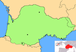 Linguistic map of Occitania