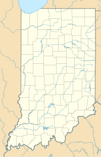 Map showing the location of Falls of the Ohio State Park