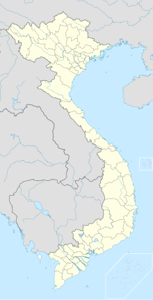 A map of Vietnam with dots indicating World Heritage Sites