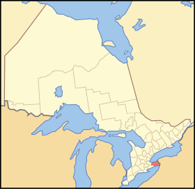 Location of Niagara within Ontario