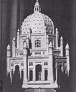 Model for Baháʼí temple on Mount Carmel.