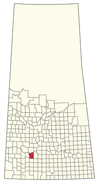 Location of the RM of Excelsior No. 166 in Saskatchewan