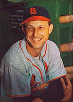 Stan Musial, with St. Louis Cardinals 1941–44 and 1946–63