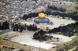 Masjid Al-Aqsa, also known as the Temple Mount, Old City of Jerusalem in Shaam, is also believed to date to the lifetime of Abraham[54]