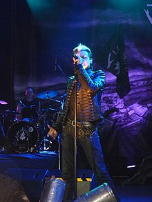 Tilo Wolff performing with Lacrimosa in Puebla, Mexico in 2013