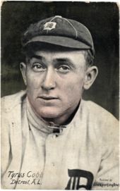 A man in old-style baseball uniform