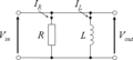 Parallel RL circuit diagram.