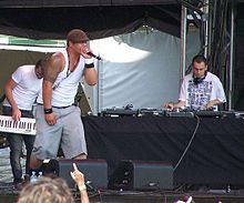 Scribe and P-Money (right) at the 2007 Big Day Out