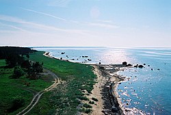 The coastline in Nõva.