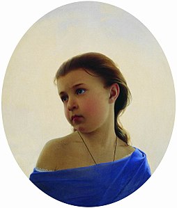 Portrait of Natalia Zaryanko, the artist's daughter (1870)