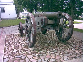 Cannon near the Alka Samogitian Museum