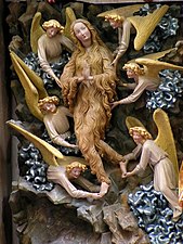 Mary Magdalen and angels, 14th century, unknown materials, Toruń Cathedral, Toruń, Poland