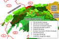 Silesian Foothills, marked in red and labeled with D2