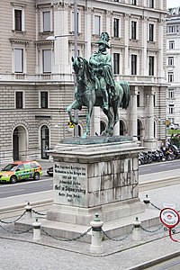 Equestrian statue of Karl Philipp Fürst zu Schwarzenberg in Vienna (1867)