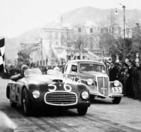 166 S (#001S) by Allemano winning its first race,[15] Targa Florio (April 3, 1948), by Igor Troubetzkoy and Clemente Biondetti