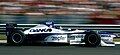 The Danka liveried Arrows A18 driven by Damon Hill at the 1997 Hungarian Grand Prix.