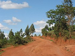 Road leading to Ndera