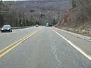 Downhill headed northbound by Marquette Mountain