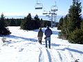 Kopaonik landscape with chairlifts