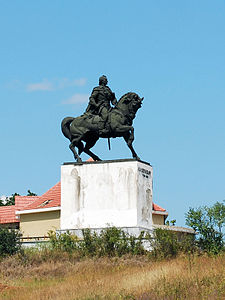 Alexander Suvorov's monument in Dumbrăveni