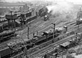 Worcester Locomotive Depot (UK) in April 1959