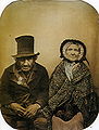 Peninsular War veteran and his wife, c. 1860, with some hand-tinting