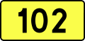 Voivodeship Road 102 shield}}