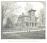 George M. Traver House in 267 Adelaide built in 1868 and demolished in 1920s.