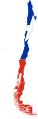 Flag map of Chile
