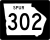 State Route 302 Spur marker