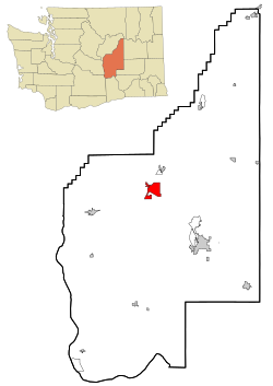 Location of Ephrata, Washington