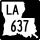 Louisiana Highway 637 marker