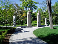 The southern entrance to Philosopher's Walk