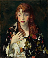 Edna Smith in a Japanese Wrap, 1915, Indianapolis Museum of Art