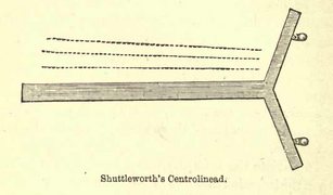 A simplified variant of Farey's centrolinead, with the three arms formed out of a single piece of wood.[3]
