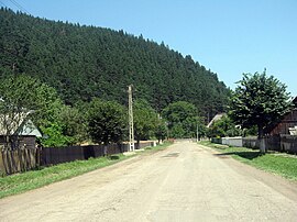 Rural landscape in Slatina, Suceava county