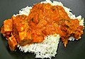 Image 51Chicken tikka masala, served atop rice. An Anglo-Indian meal, it is among the UK's most popular dishes. (from Culture of the United Kingdom)