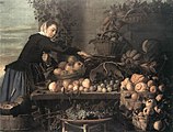 Fruit and Vegetable Seller by Claes van Heussen, 1630