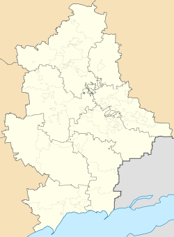 Travneve is located in Donetsk Oblast